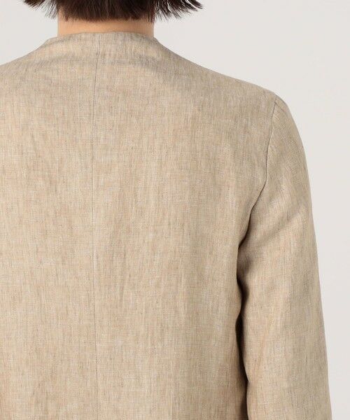 TOMORROWLAND / トゥモローランド ノーカラージャケット | CARUSO リネンノーカラージャケット | 詳細7