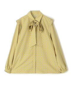 TOMORROWLAND / トゥモローランド シャツ・ブラウス（半袖以外） | コモンフラワープリント ボウタイブラウス