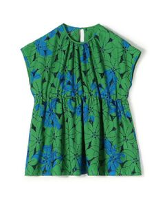 TOMORROWLAND / トゥモローランド シャツ・ブラウス | アイレットハイビスカス ギャザーブラウス