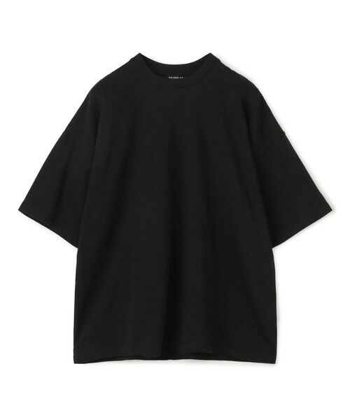 TOMORROWLAND/トゥモローランド オーガニックコットン吊り天竺ハーフスリーブカットソー 19 ブラック M