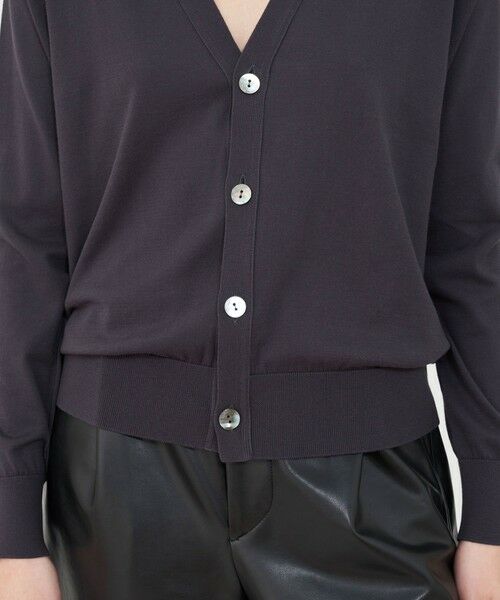 TOMORROWLAND / トゥモローランド カーディガン・ボレロ | エクストラファインゲージコットン Vネックカーディガン | 詳細8