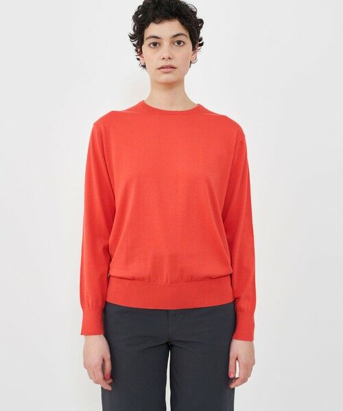 TOMORROWLAND / トゥモローランド ニット・セーター | エクストラファインゲージコットン クルーネックニット | 詳細2