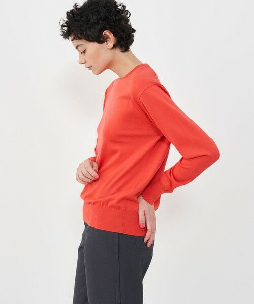 TOMORROWLAND / トゥモローランド ニット・セーター | エクストラファインゲージコットン クルーネックニット | 詳細3