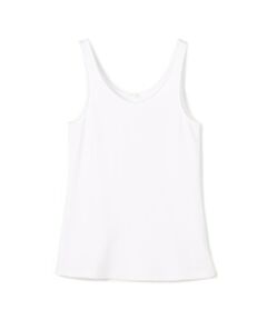 〈GALERIE VIE〉定番人気の、インド原産のスビンコットンを使用したジャージーシリーズ。<br>ソフトかつ滑らかな肌触りで着心地の良さは抜群です。<br>タンクトップは細めのショルダーや前後ともにカッティングにこだわったネックラインでヘルシーな印象の一着。<br>シャツやニットなどさまざまなアイテムのインナーとしておすすめです。<br>シーズンを問わず幅広いコーディネートで活躍してくれる、上質なベーシックアイテム。<br><br>※商品の色味は、商品単体または素材アップ画像をご確認ください<br><br>2024SS商品<br><br><b>店舗にお問い合わせの際は、下記の商品番号をお申し付けください。<br>商品番号:23-03-41-03006</b>