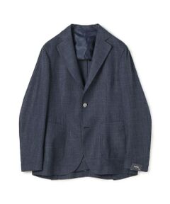 BARBA EASY J1ウールシルクリネン シングルブレステッド2Bジャケット