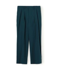 TOMORROWLAND / トゥモローランド スラックス・ドレスパンツ | ポリエステルウールツイル 2プリーツストレートパンツ