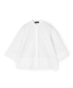 TOMORROWLAND / トゥモローランド シャツ・ブラウス | ホイールコードレース ショートコンビブラウス