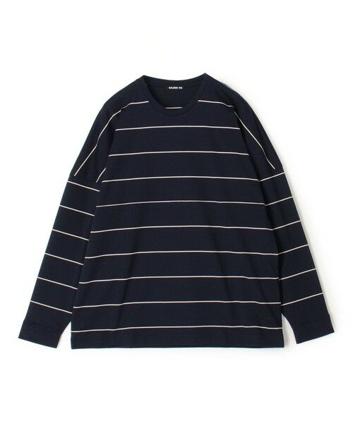 TOMORROWLAND / トゥモローランド Tシャツ | ファインコットン ロングスリーブTシャツ(62 ネイビー系)