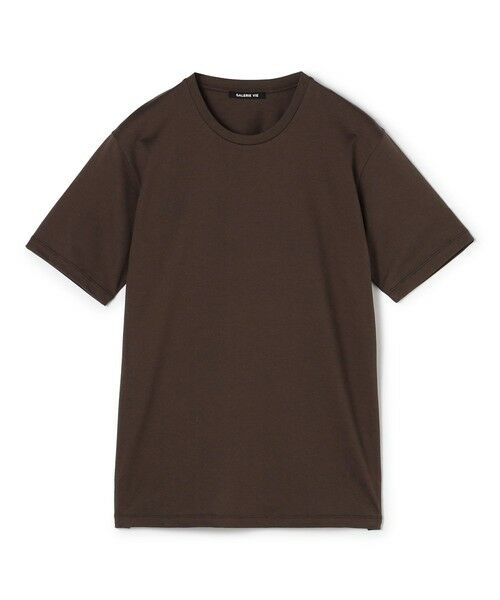 TOMORROWLAND / トゥモローランド Tシャツ | ファインコットン ハーフスリーブTシャツ（49 ダークブラウン）