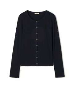 TOMORROWLAND / トゥモローランド カーディガン・ボレロ | スモールライトリブ クルーネックカーディガン