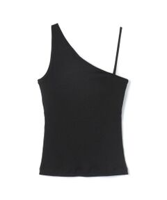 TOMORROWLAND / トゥモローランド タンクトップ | スモールライトリブ ワンショルダータンクトップ