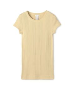 TOMORROWLAND / トゥモローランド Tシャツ | コットンランダムリブ フレンチスリーブプルオーバー