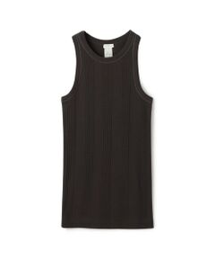 TOMORROWLAND / トゥモローランド タンクトップ | コットンランダムリブ アメリカンスリーブタンクトップ