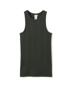 TOMORROWLAND / トゥモローランド タンクトップ | コットンランダムリブ アメリカンスリーブタンクトップ