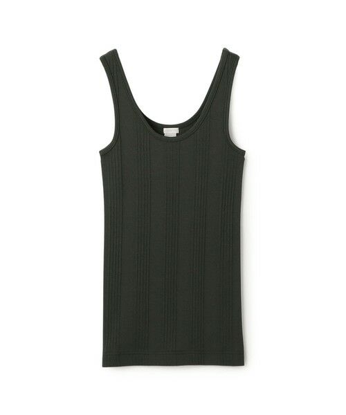 TOMORROWLAND / トゥモローランド タンクトップ | コットンランダムリブ タンクトップ（57 カーキ）