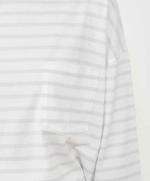 TOMORROWLAND / トゥモローランド Tシャツ | ファインコットンボーダー ビックTシャツ | 詳細8