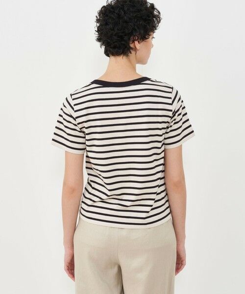 TOMORROWLAND / トゥモローランド Tシャツ | ファインコットンボーダー クルーネックTシャツ | 詳細4