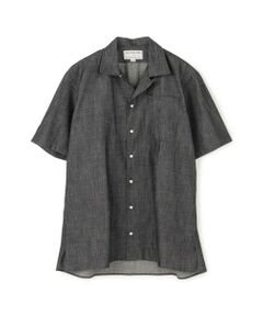 【別注】INDIVIDUALIZED SHIRTS コットンシャンブレー キャンプカラーシャツ