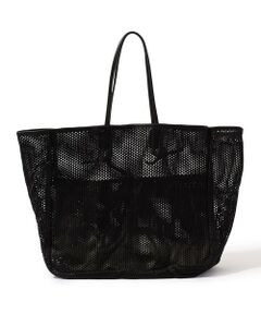 AMIACALVA WASHED LEATHER MESH TOTE L トートバッグ