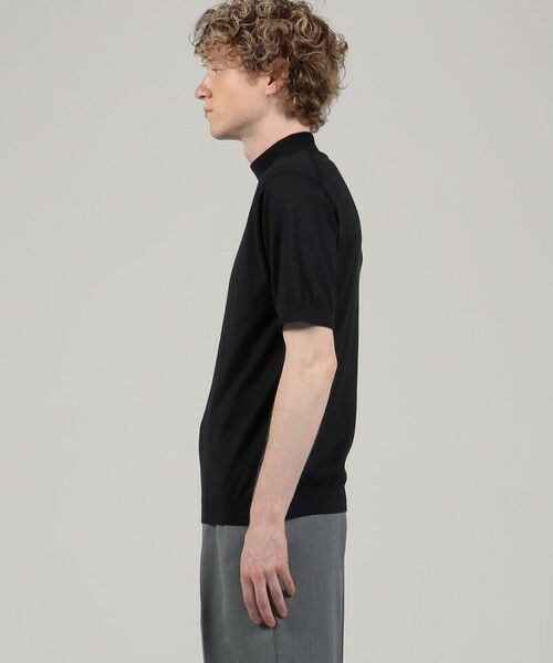 JOHN SMEDLEY コットン モックネックプルオーバー