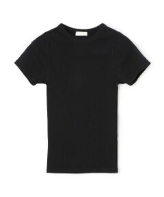 最高品質のスーピマ糸を使用したコットンテレコ素材のTシャツ。<br>コットンでありながらもきめ細やかなツヤ感を表現しました。<br>ほど良くフィットするリブ編みに、脇に縫い目のないシームレス仕様でストレスフリーで着用いただけます。<br>夏らしいプレイフルなカラーも魅力。<br>詰まったネックラインと短めの袖丈でヘルシーな雰囲気の一枚。<br>すっきりとしたシルエットでレイヤードスタイルにも活躍してくれます。<br>オンオフ問わずさまざまなシーンに着まわしていただける万能なベーシックアイテムです。<br><br>※商品の色味は、商品単体または素材アップ画像をご確認ください<br><br>2024SS商品<br><br><b>店舗にお問い合わせの際は、下記の商品番号をお申し付けください。<br>商品番号:11-03-42-03402</b>