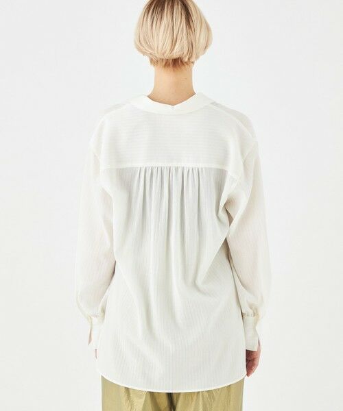 TOMORROWLAND / トゥモローランド シャツ・ブラウス（半袖以外） | ボイルドビーストライプ オープンカラーシャツ | 詳細4