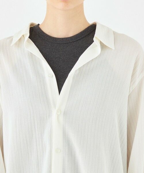 TOMORROWLAND / トゥモローランド シャツ・ブラウス（半袖以外） | ボイルドビーストライプ オープンカラーシャツ | 詳細5