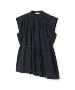 TOMORROWLAND / トゥモローランド シャツ・ブラウス | コットンストレッチポプリン アシンメトリーヘムブラウス