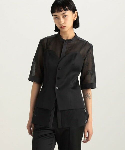 TOMORROWLAND / トゥモローランド ベスト | エンボスサテン ビスチェ | 詳細2