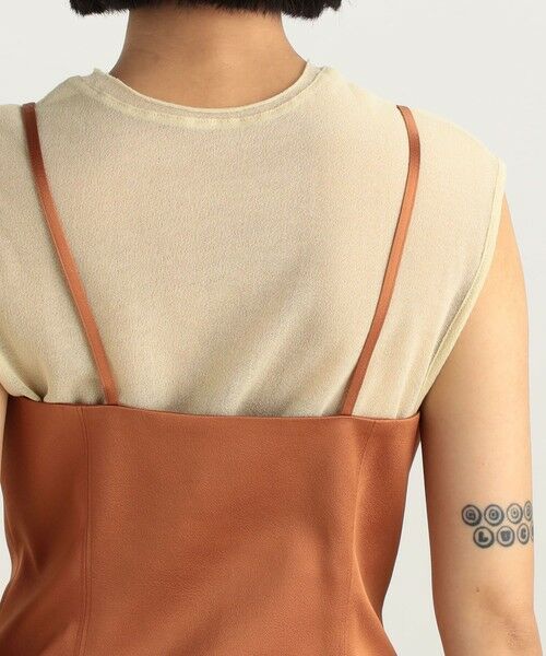 TOMORROWLAND / トゥモローランド ベスト | エンボスサテン ビスチェ | 詳細8