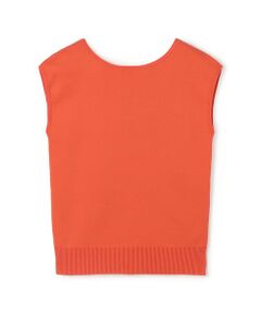 TOMORROWLAND / トゥモローランド ニット・セーター | コットンポリエステル バックオープンフレンチスリーブプルオーバー