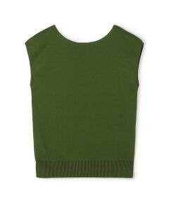 TOMORROWLAND / トゥモローランド ニット・セーター | コットンポリエステル バックオープンフレンチスリーブプルオーバー