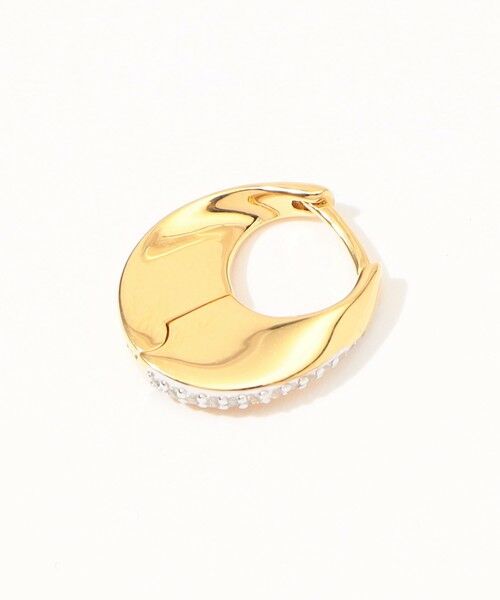 関税込み★Otiumberg★Siren フープ イエローゴールド ピアス Otiumberg Siren フープピアス | ゴールドトーン | FARFETCH JP