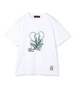 CABaN ドライスビンコットン ELEPHANTエンブロイダリー Tシャツ