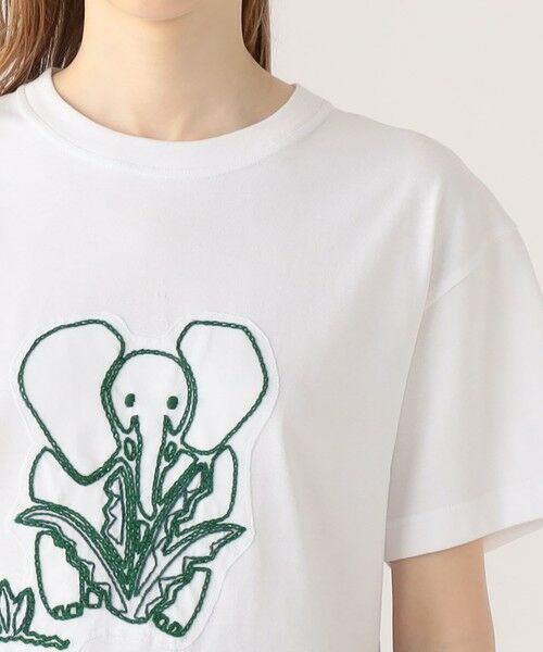 TOMORROWLAND / トゥモローランド Tシャツ | CABaN ドライスビンコットン ELEPHANTエンブロイダリー Tシャツ | 詳細5