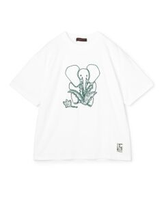 CABaN ドライスビンコットン ELEPHANTエンブロイダリー Tシャツ