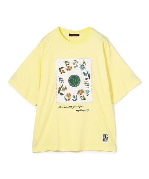 美品⭐︎CABaN　スビンコットン　Tシャツ　フルーツ　刺繍　完売品　S 美品⭐︎CABaN スビンコットン フルーツプリントTシャツ 白 S
