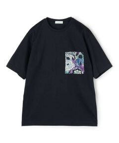 コットン プリントポケットTシャツ