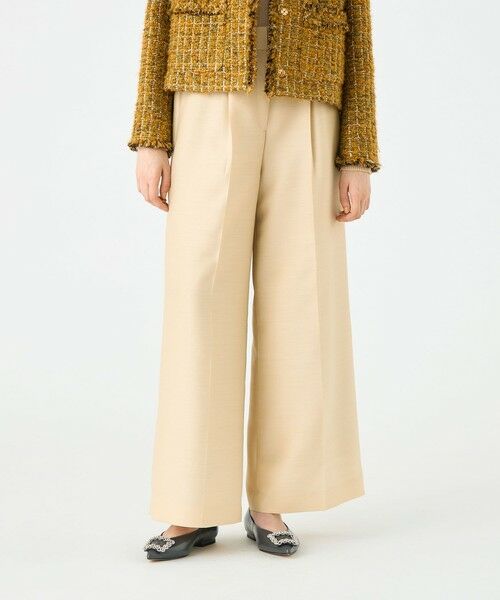 TOMORROWLAND / トゥモローランド スラックス・ドレスパンツ | Diana 1タックワイドパンツ | 詳細11