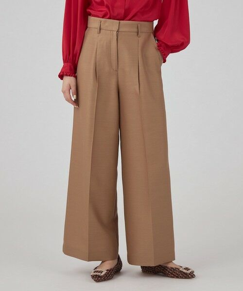 TOMORROWLAND / トゥモローランド スラックス・ドレスパンツ | Diana 1タックワイドパンツ | 詳細13