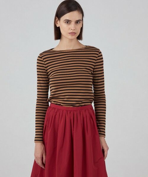 TOMORROWLAND / トゥモローランド Tシャツ | コットンフライスボーダー ロングスリーブプルオーバー | 詳細13