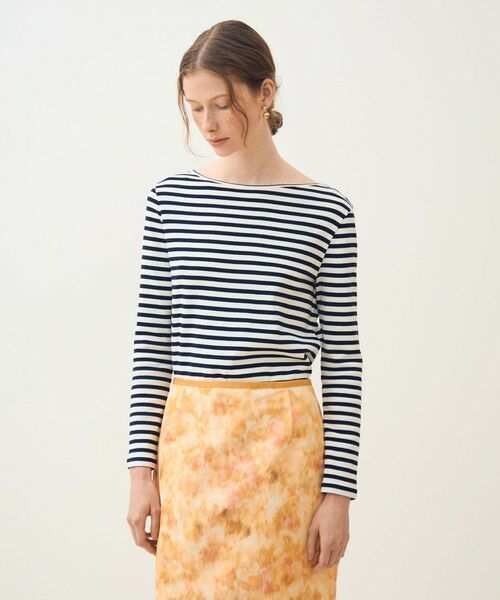 TOMORROWLAND / トゥモローランド Tシャツ | コットンフライスボーダー ロングスリーブプルオーバー | 詳細15