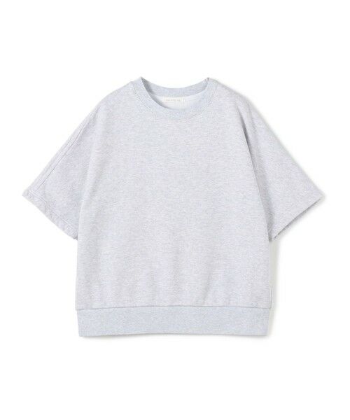 TOMORROWLAND/トゥモローランド スビンバックパイル ハーフスリーブプルオーバー 13 ライトグレー F TOMORROWLAND/トゥモローランド スビンバックパイル ハーフスリーブプルオーバー 13 ライトグレー F