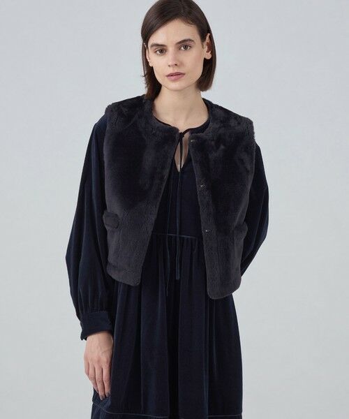 TOMORROWLAND / トゥモローランド ベスト | ナッパランムートン リムーバルカラージレ | 詳細22