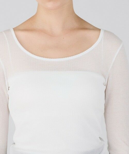 TOMORROWLAND / トゥモローランド カットソー | ライトシアーサッカー ラウンドネックプルオーバー | 詳細12