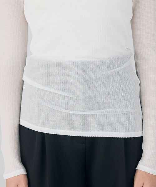 TOMORROWLAND / トゥモローランド カットソー | ライトシアーサッカー ラウンドネックプルオーバー | 詳細14