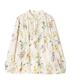 TOMORROWLAND / トゥモローランド シャツ・ブラウス（半袖以外） | カカオフラワープリント ボウタイブラウス