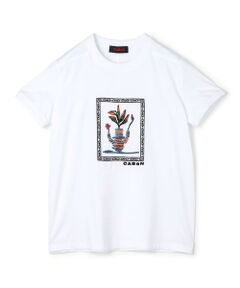 CABaN スビンコットン アフリカンエンブロイダリーＴシャツ