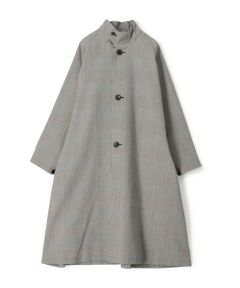 TOMORROWLAND / トゥモローランド その他アウター | ウールギャバジン ガンクラブチェックスタンドカラーコート