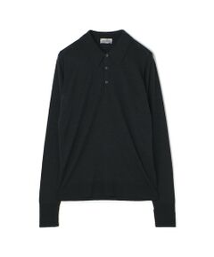 JOHN SMEDLEY 30G EASY FIT ウール ニットポロシャツ DORSET